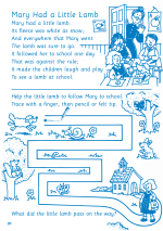 Nursery Rhymes and Activities Book 1  Inner Page
